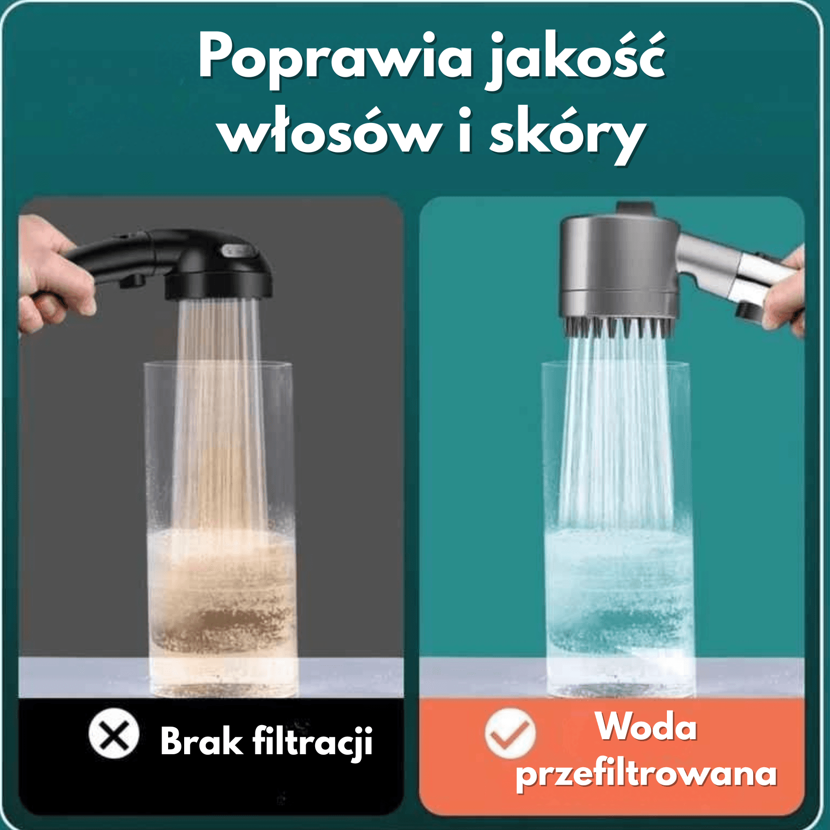 ShowerPure – słuchawka prysznicowa z filtrem i regulacją strumienia
