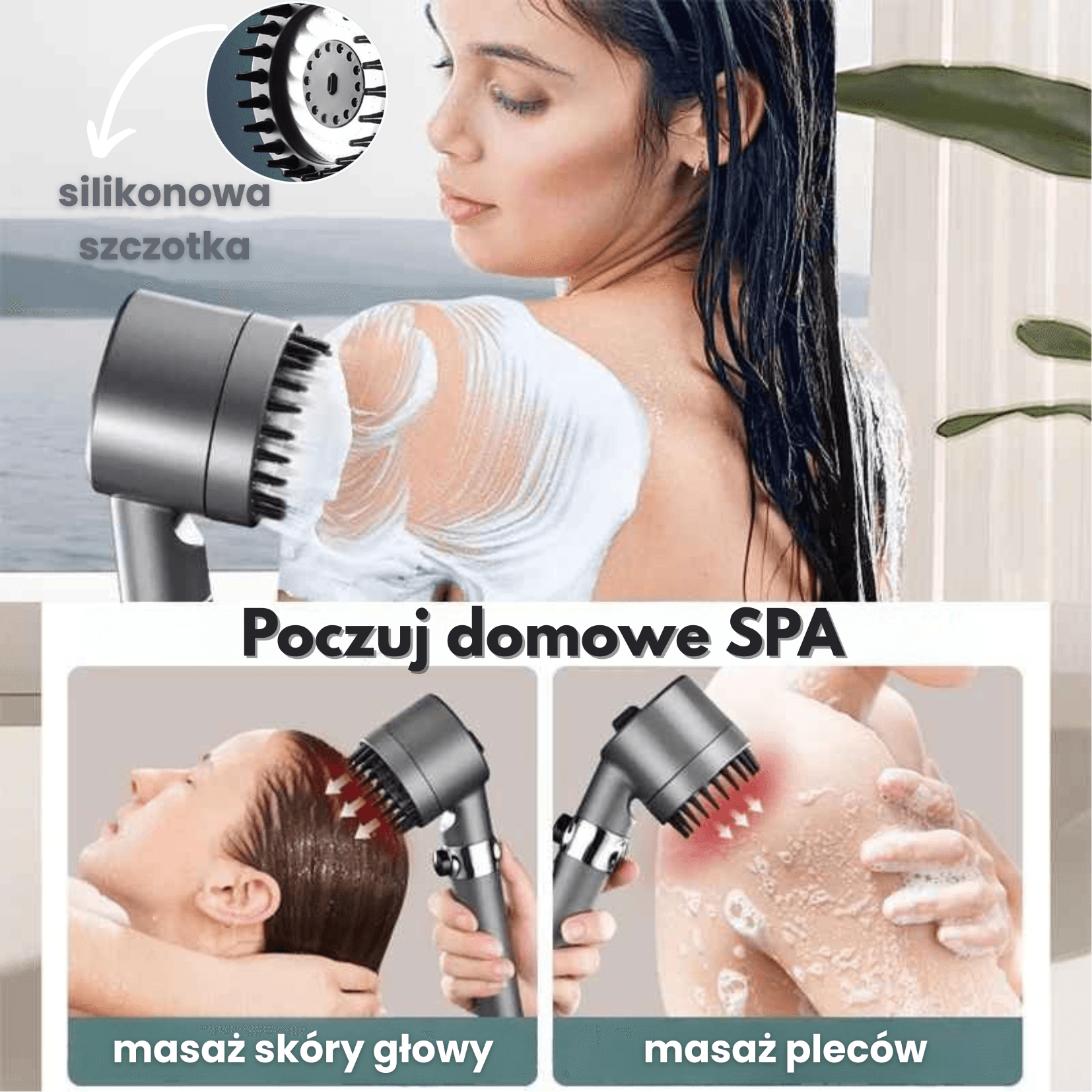 ShowerPure – słuchawka prysznicowa z filtrem i regulacją strumienia
