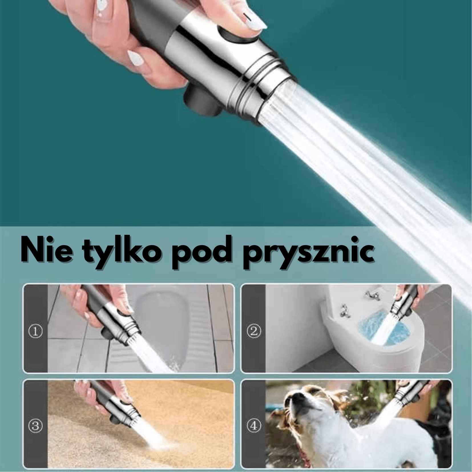 ShowerPure – słuchawka prysznicowa z filtrem i regulacją strumienia